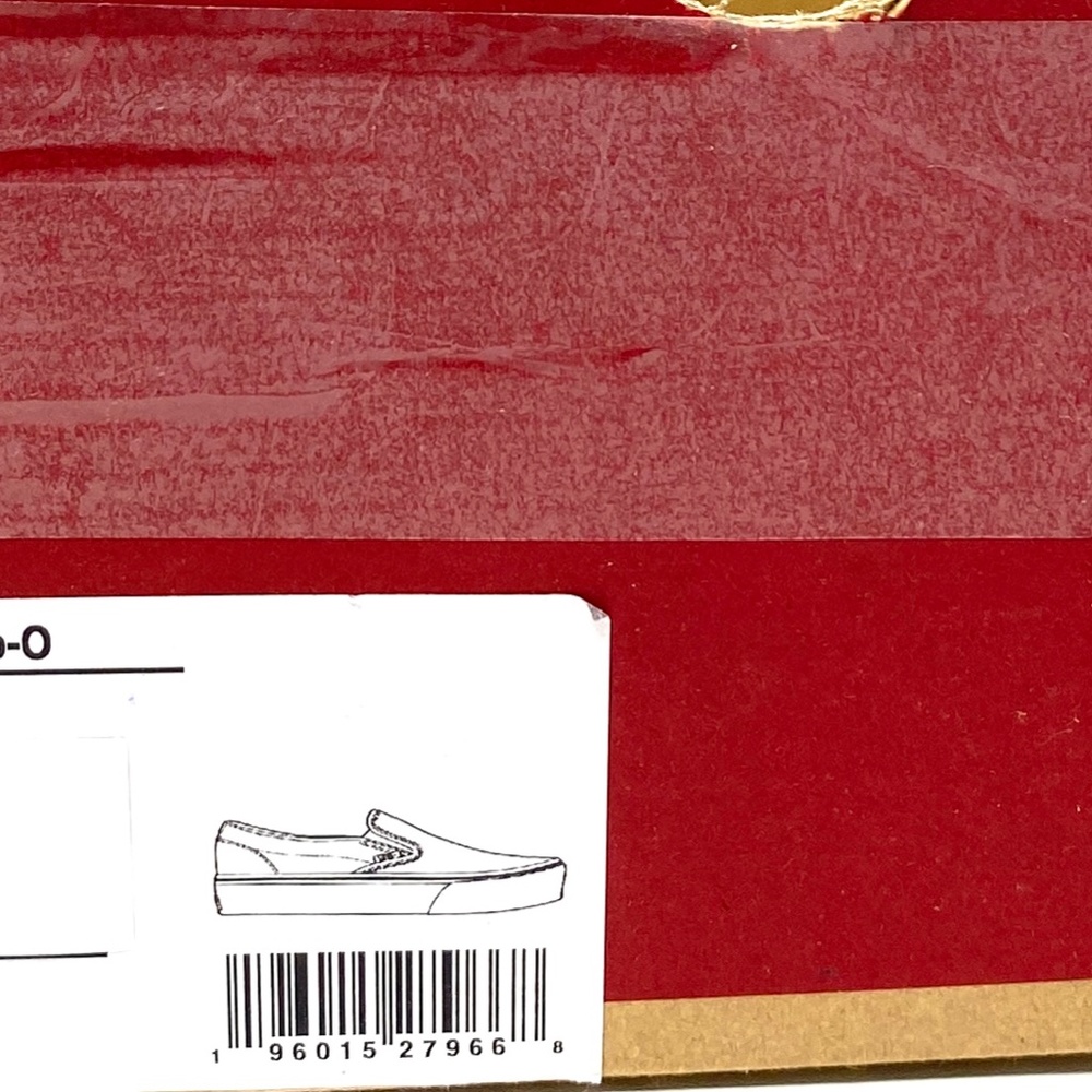 VANS Classic Slip Plaid Black Red Women Low Top Canvas Sneakers Size VN0A3JEZ458 - Picture 9 of 11